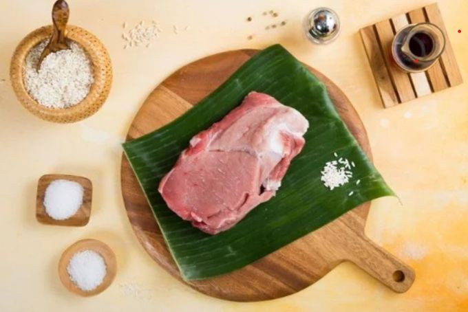 Nguyên liệu chuẩn bị cho món chà bông heo tự làm tại nhà
