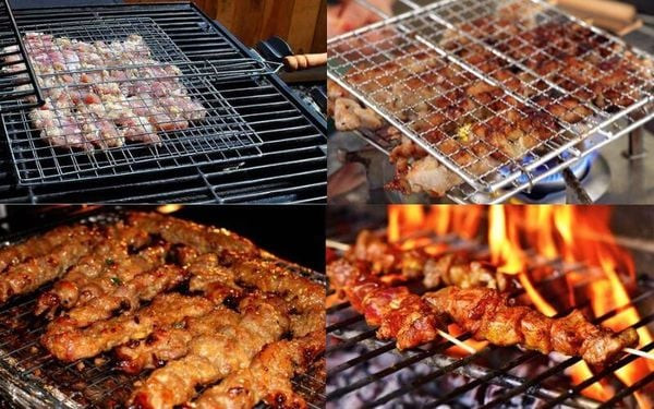 Nướng thịt heo rừng trên vỉ