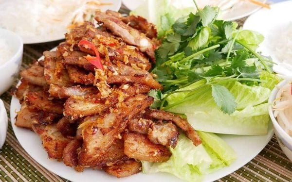 Thịt heo rừng nướng muối ớt xanh thành phẩm