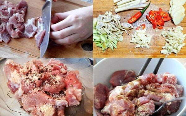 Ướp thịt heo rừng ngũ vị hương